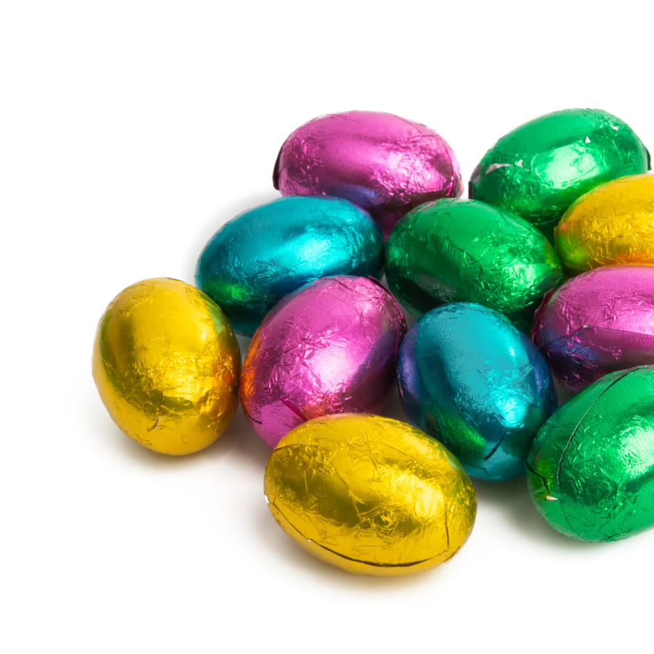 foil chocolate eggs
